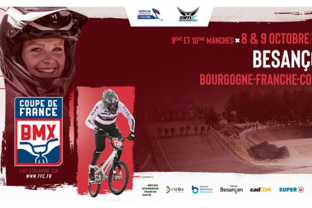 Résultats de la finale de la Coupe de France de BMX – 8 et 9 octobre 2022 sur la piste du Rosemont à Besançon